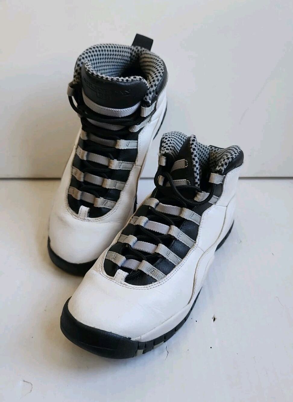 NIKE-AIR JORDAN-Retro X 10 Steel GS Y7 Women's 8 Athletic Sneakers White